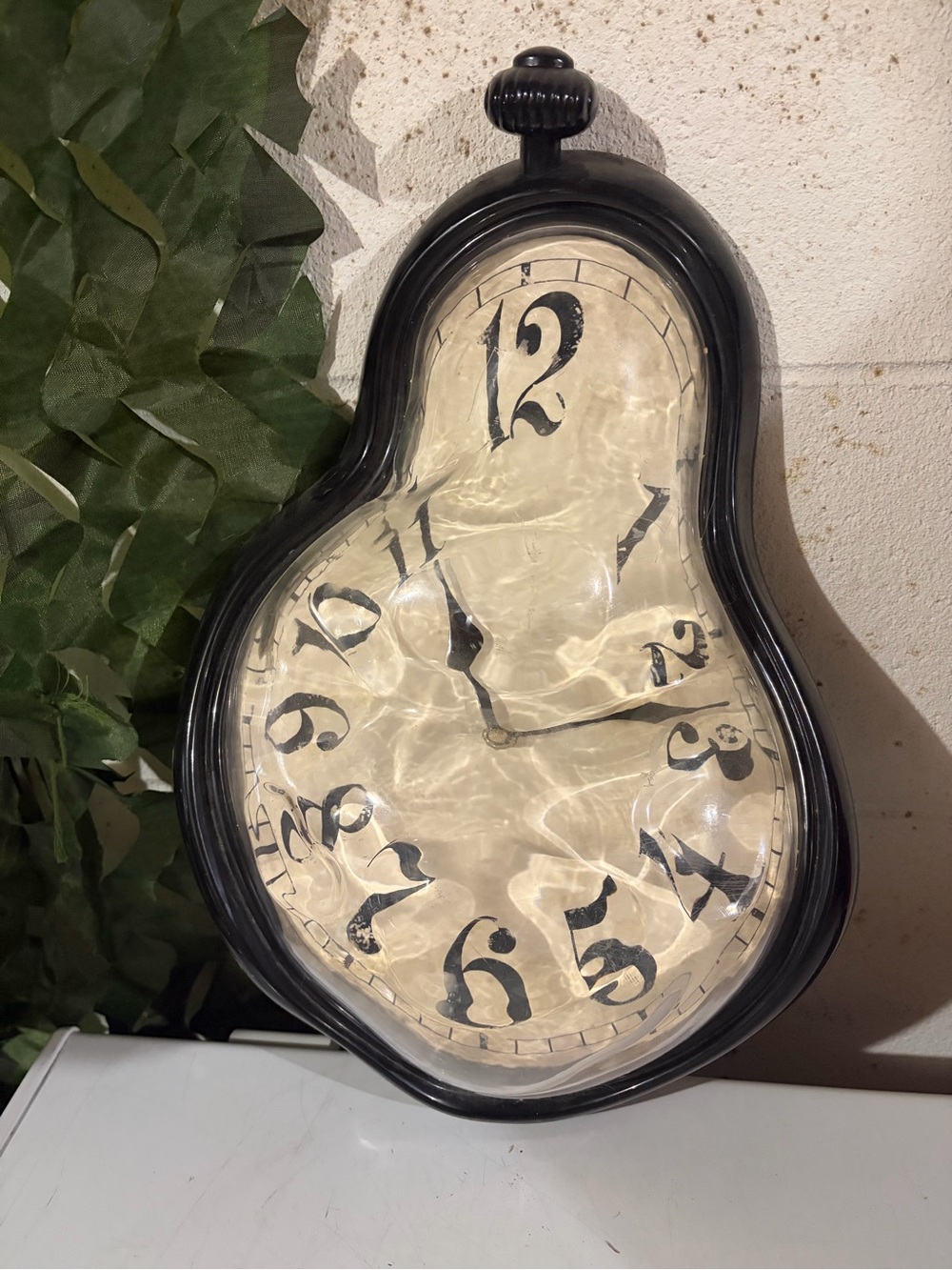 Hobby Lobby Black Surreal Melted Wall Clock